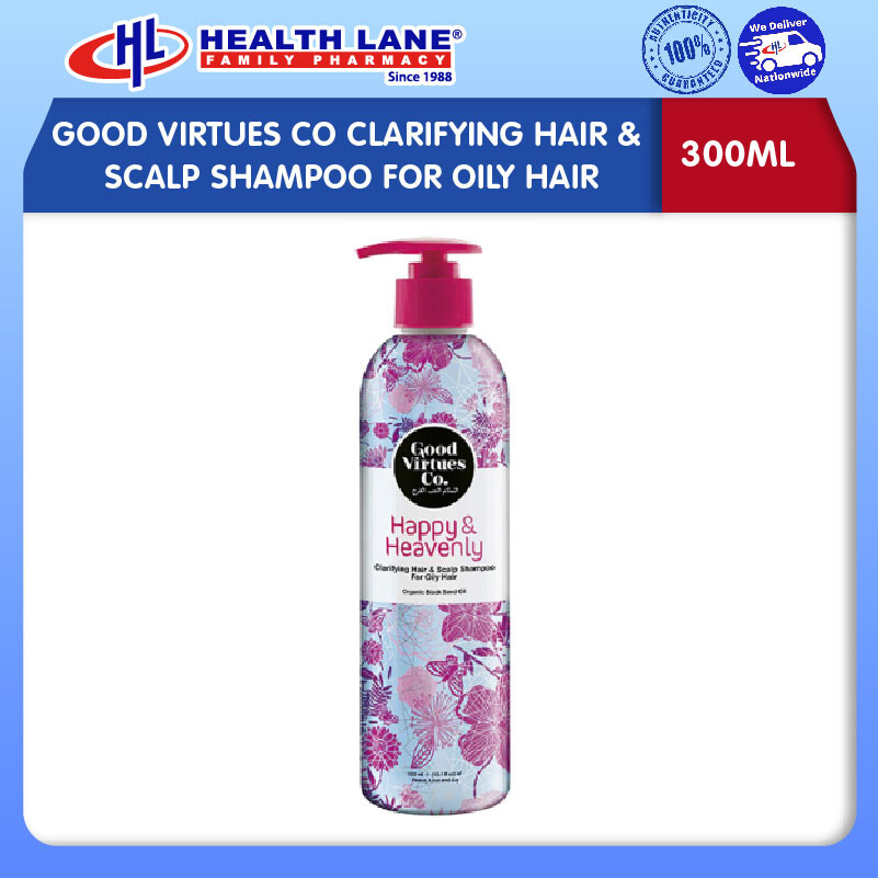 GOOD VIRTUES CO CLARIFYING HAIR & SCALP SHAMPOO FOR OILY HAIR (300ML)